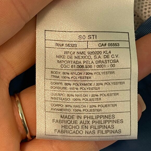 Retro Y2K Nike Blue Half-Zip Windbreaker Pullover Jacket Size Women's M - Picture 7 of 7